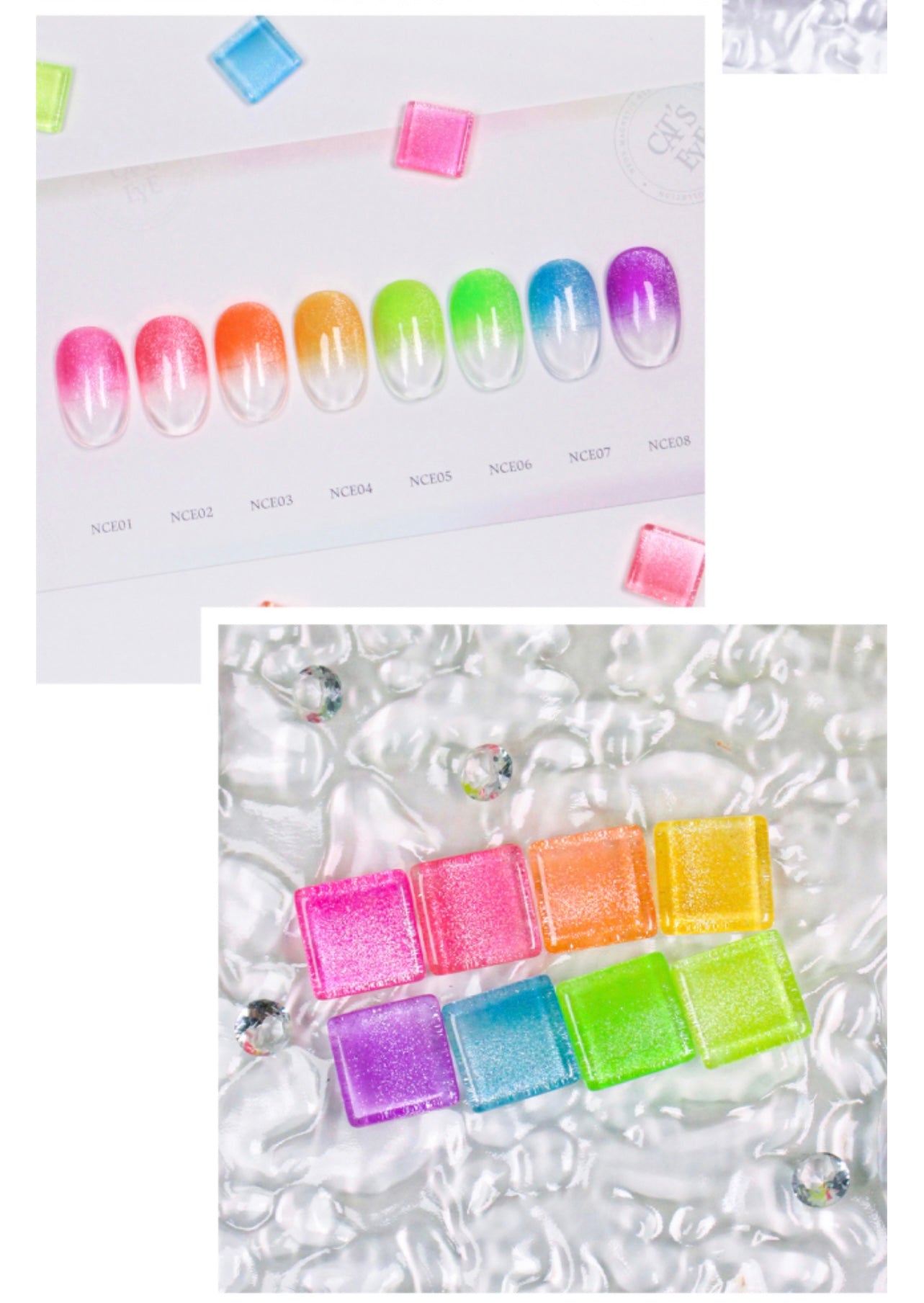 Cat's Eye - Neon Magnetic Glitter