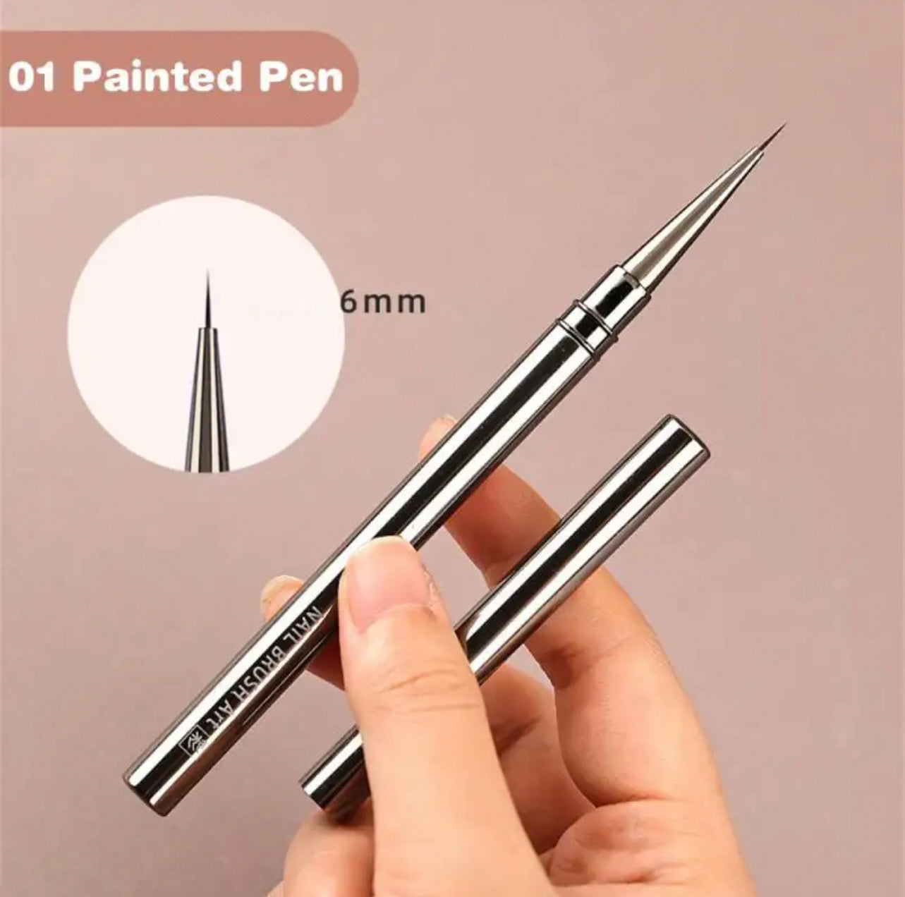 Gun Metal Nail Brush