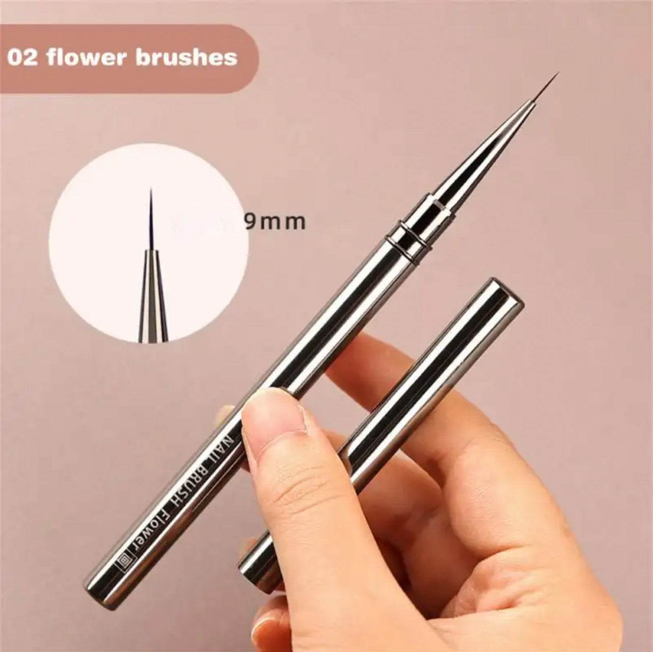 Gun Metal Nail Brush