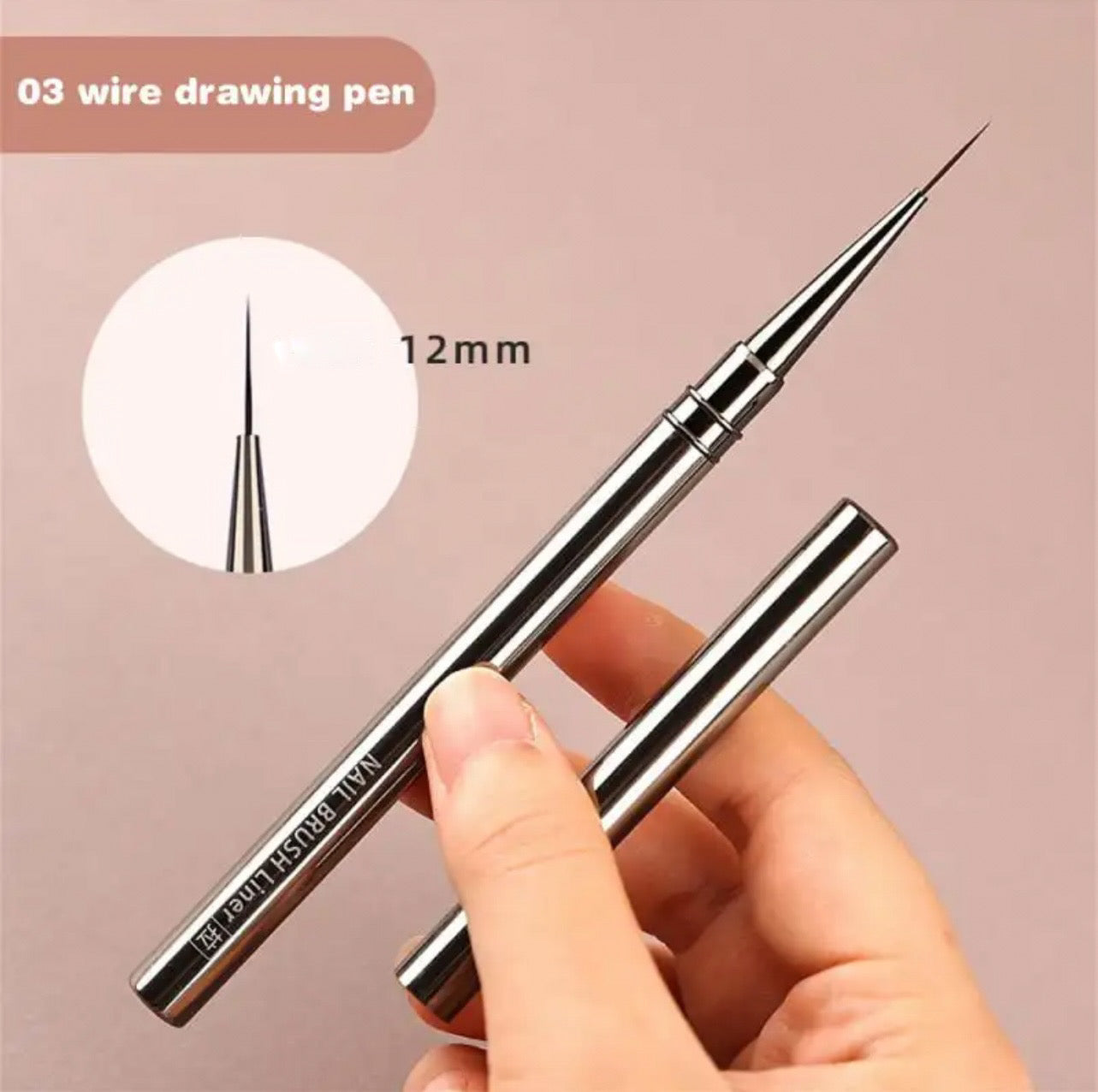 Gun Metal Nail Brush