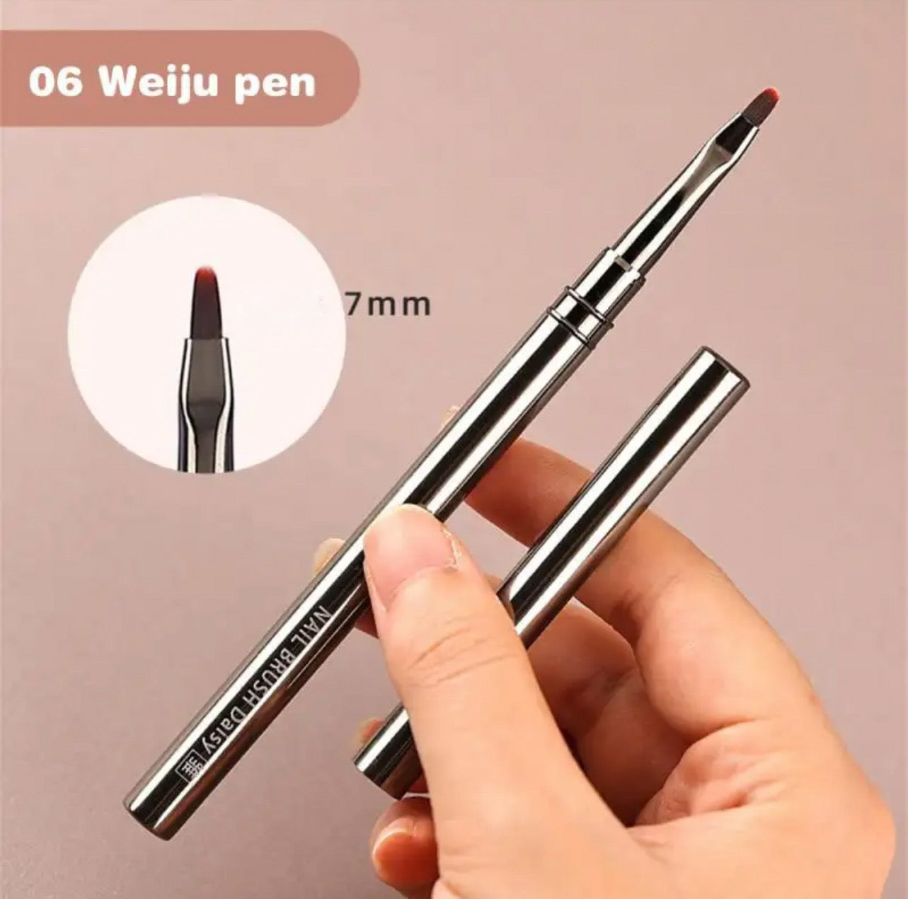 Gun Metal Nail Brush