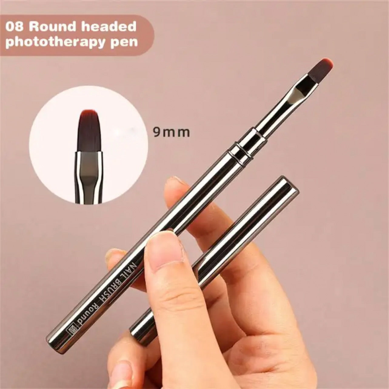 Gun Metal Nail Brush