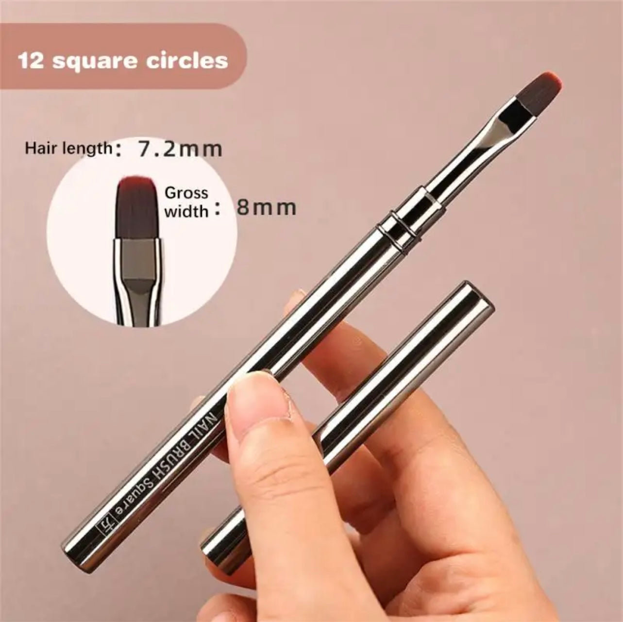 Gun Metal Nail Brush