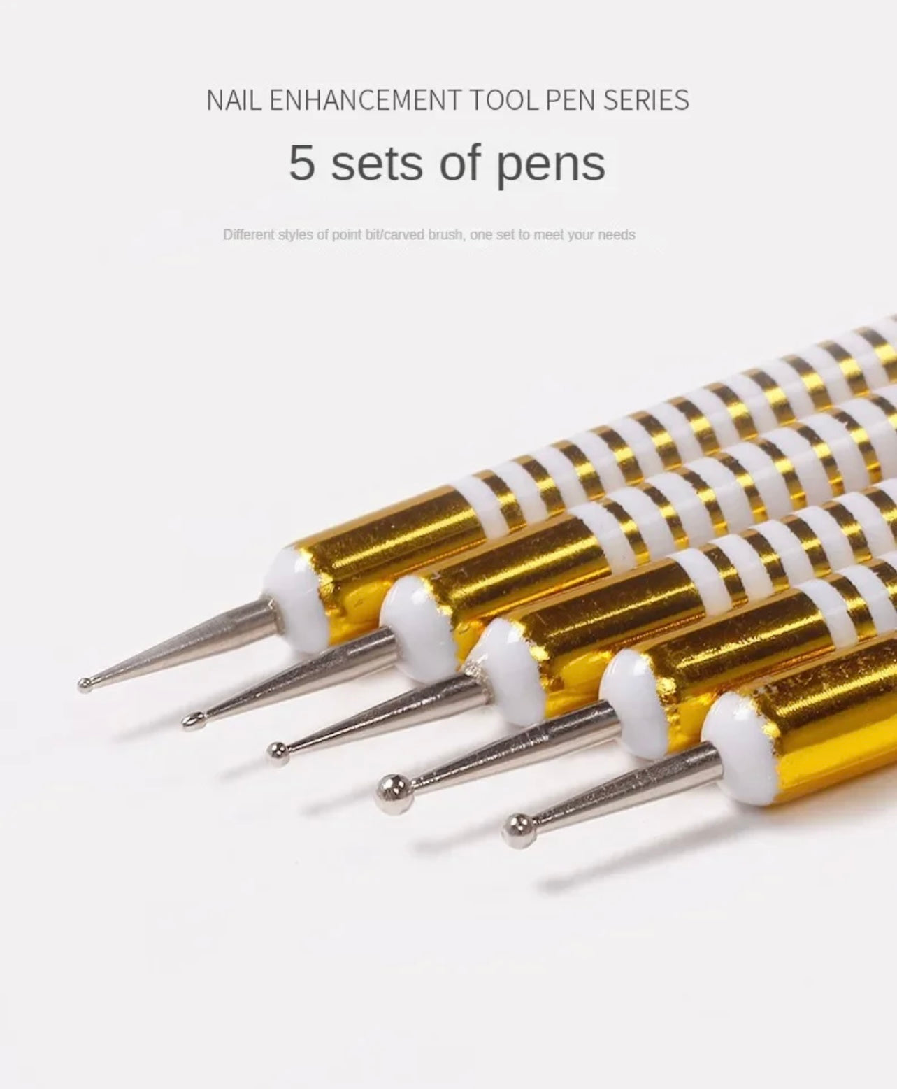 5 pieces duo ended brush/dotting tool