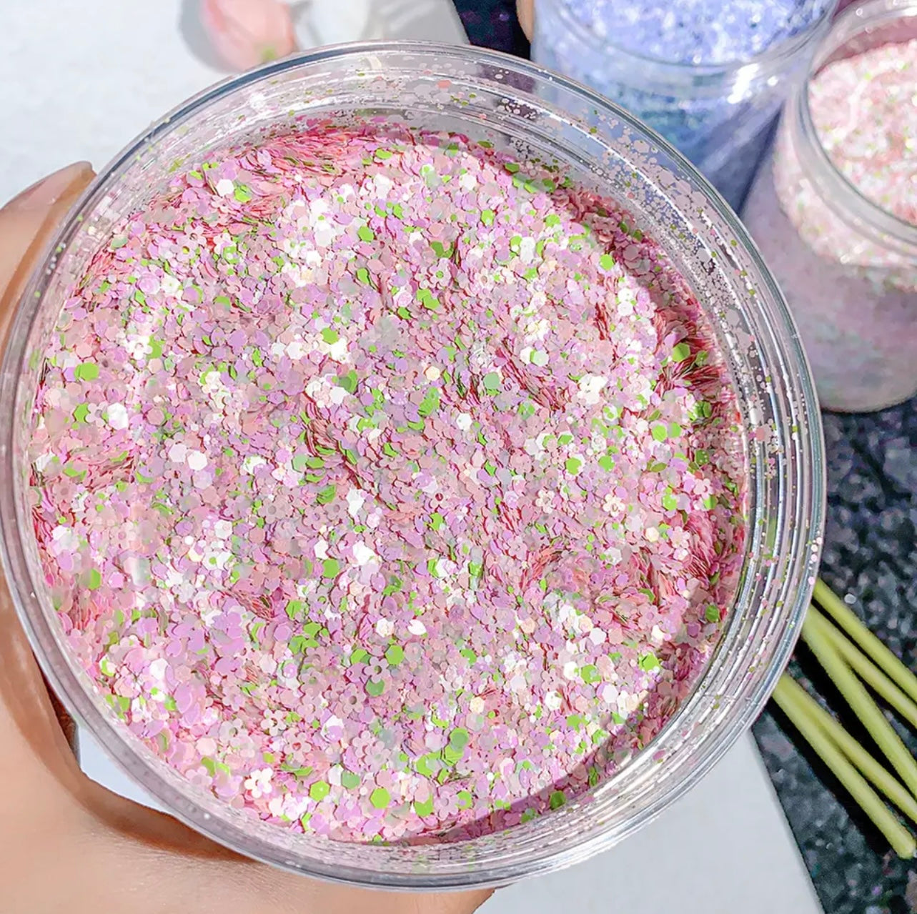 Sakura Spring Flower Glitter
