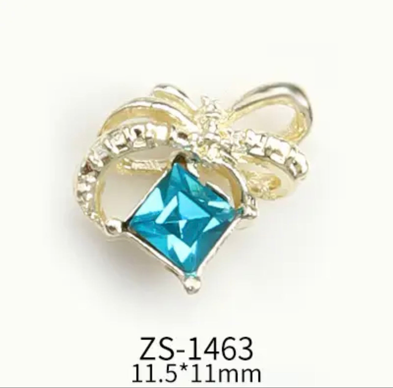 Bow with Cube Rhinestone