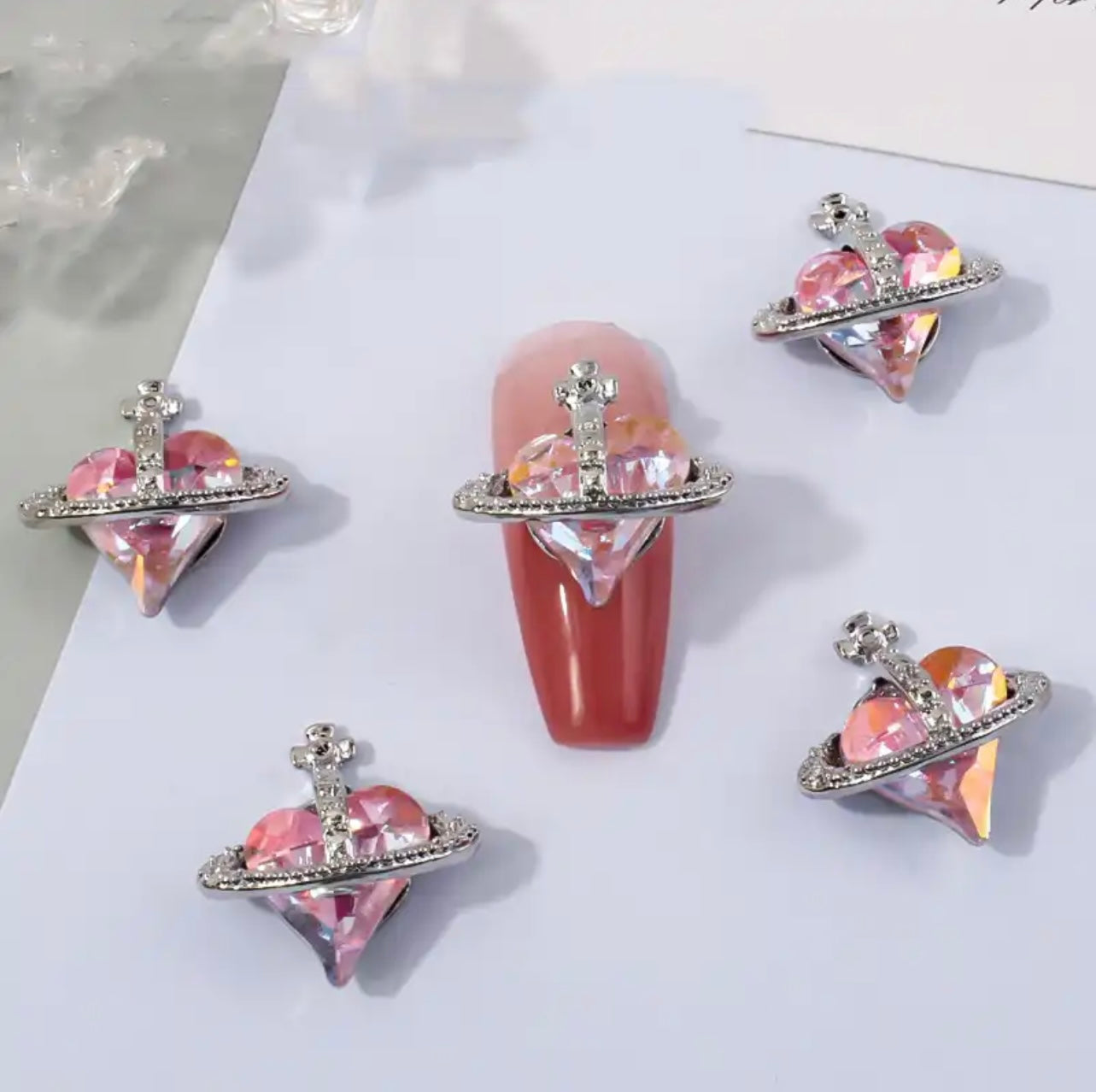 Rhinestone Heart Planet