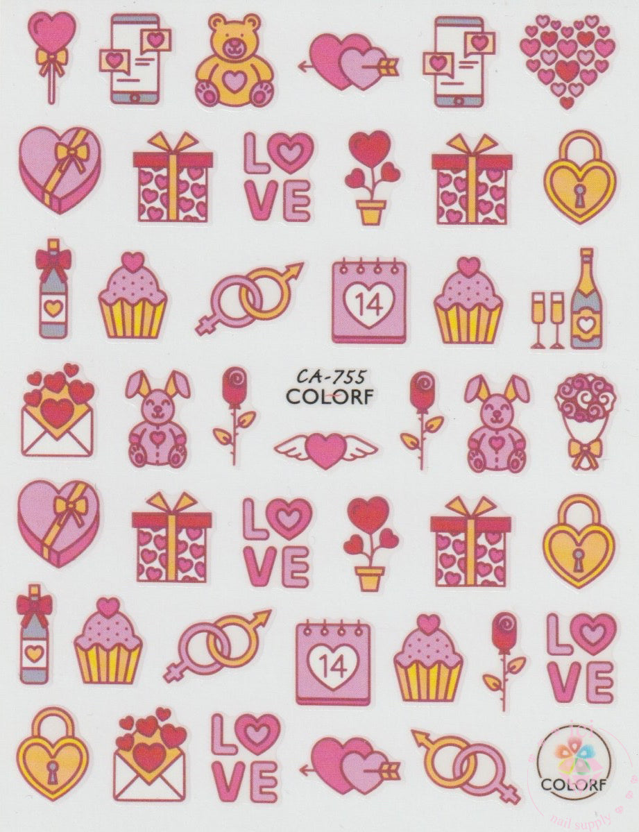 Pink Valentines Cartoons