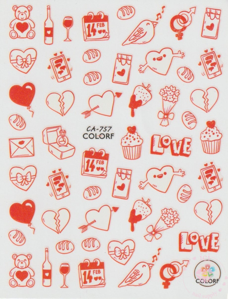 Red Valentines Cartoon