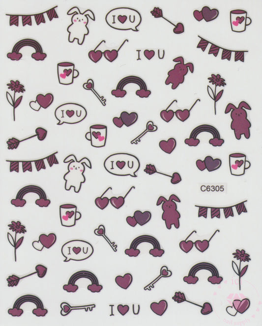 Dark Purple Cartoons