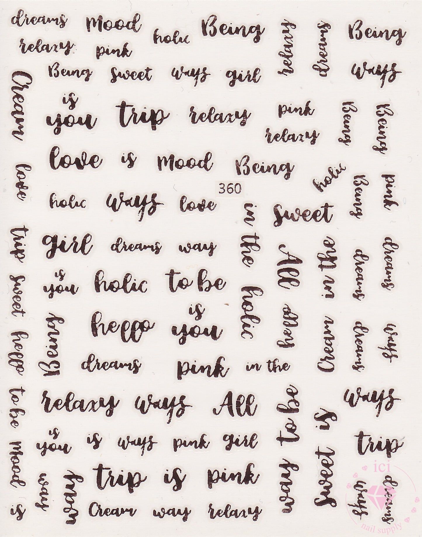 Cursive Words