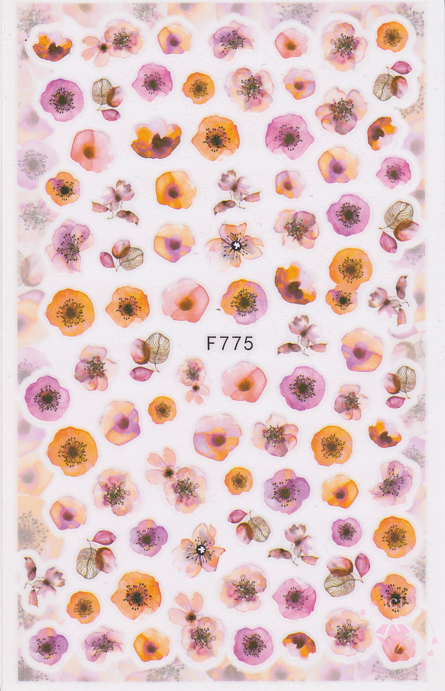 Pink Ink Flowers F775
