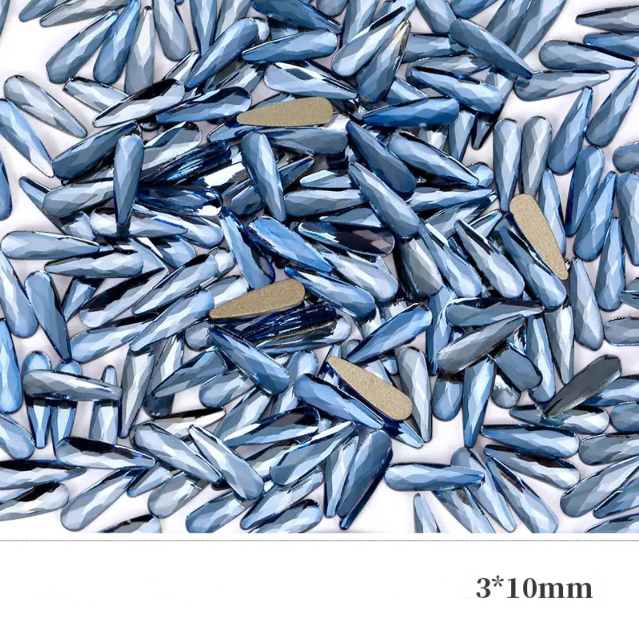 Light Blue Flatback Rhinestone