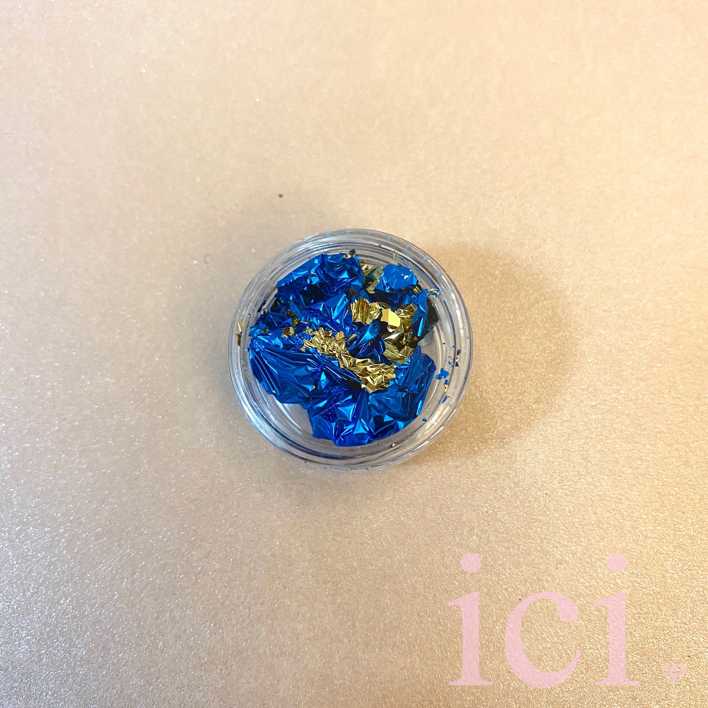 Foil Flake - Blue and Gold