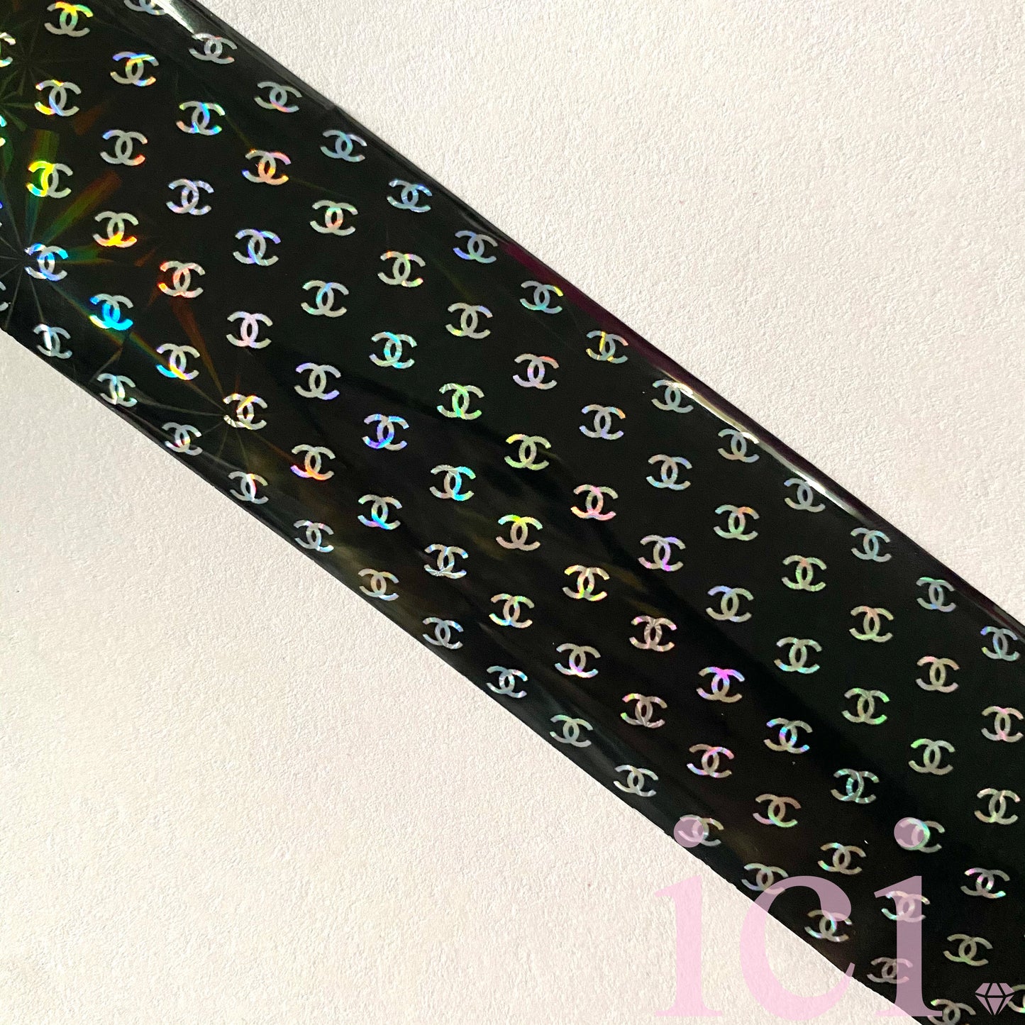 Black Holo Chanel Transfer Foil