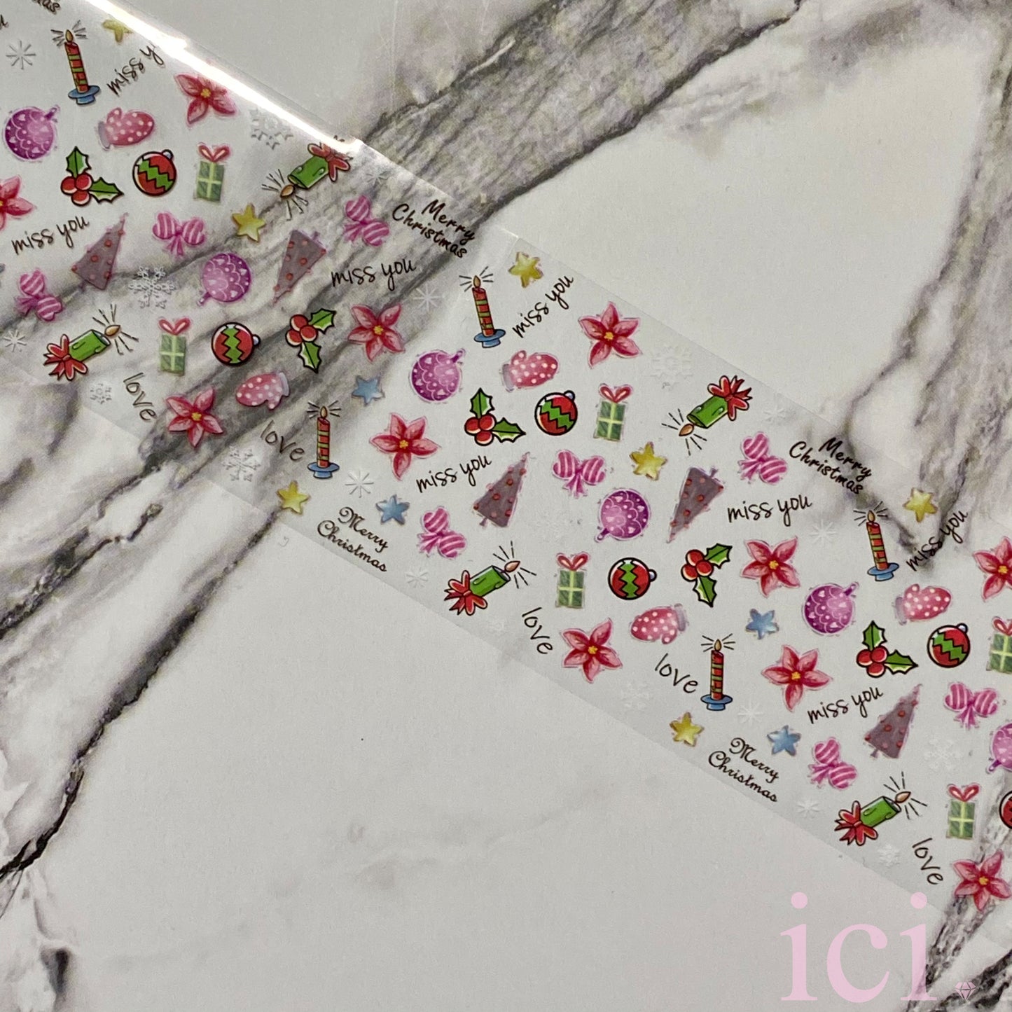 It's A Pink Christmas Transfer Foil