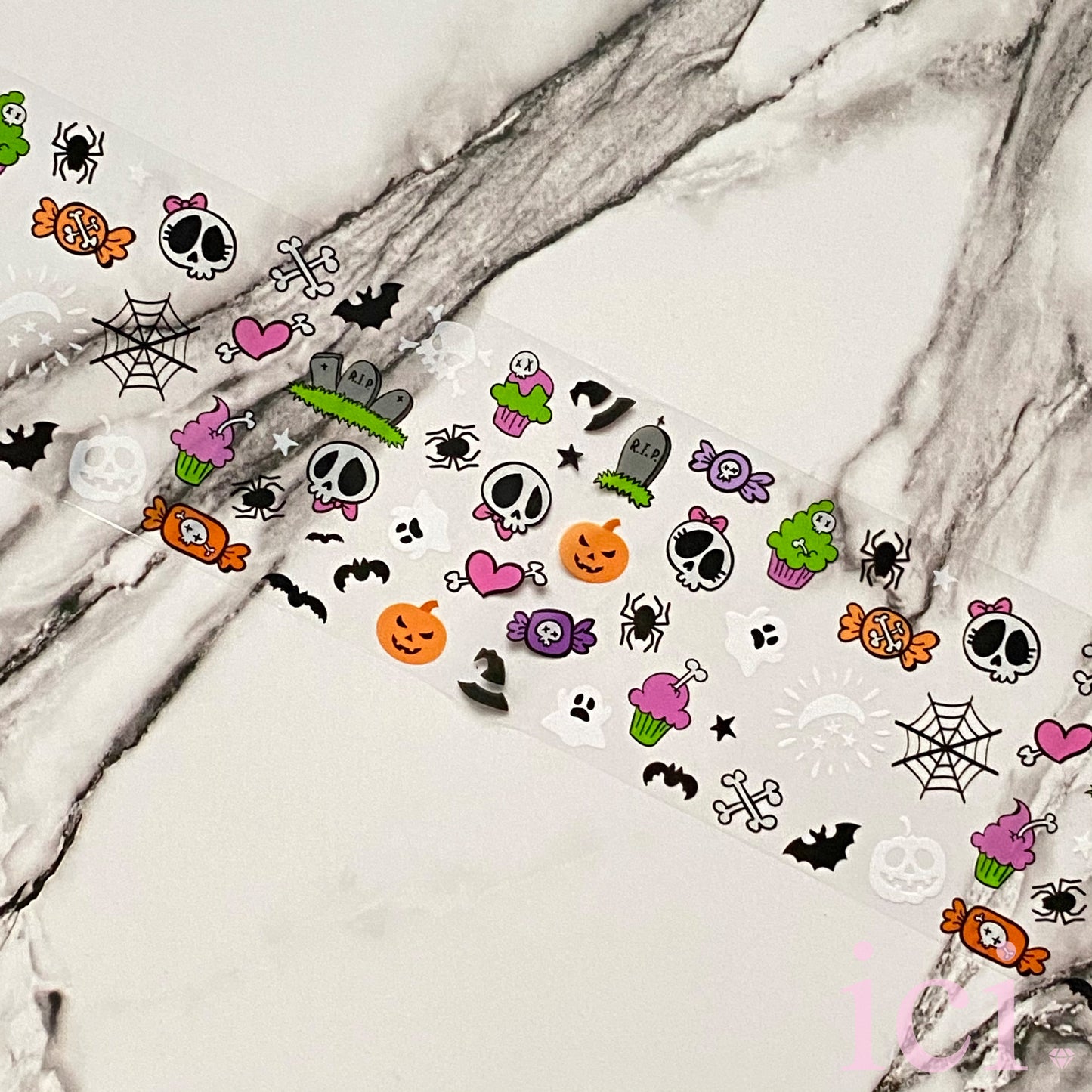 Halloween - Girly Skull Cartoon