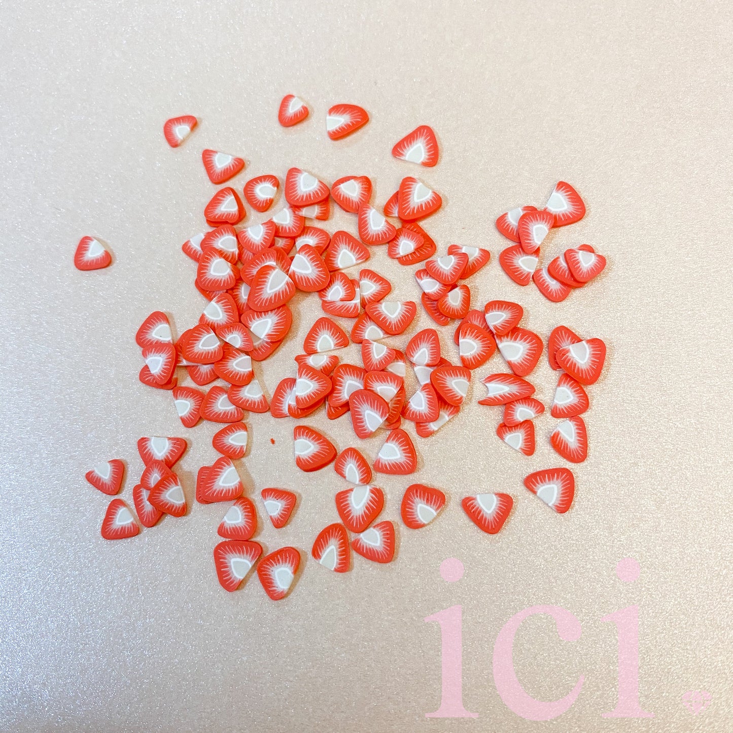 Strawberry Fimo Slices