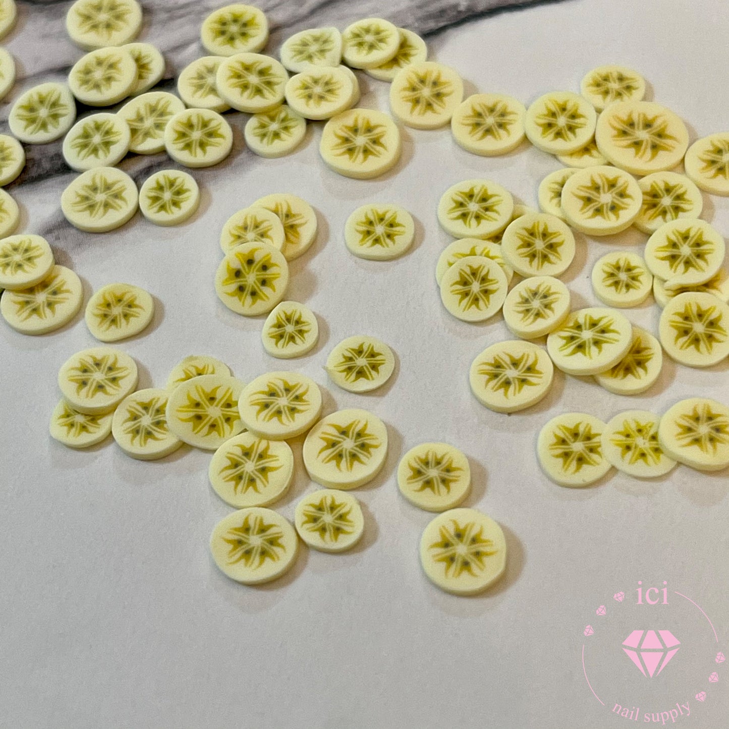 Banana Slices Fimo Slices