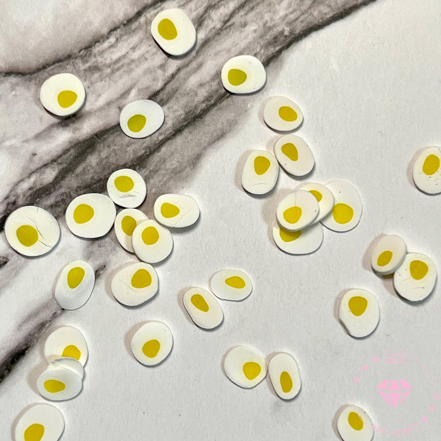 Egg Fimo Slices