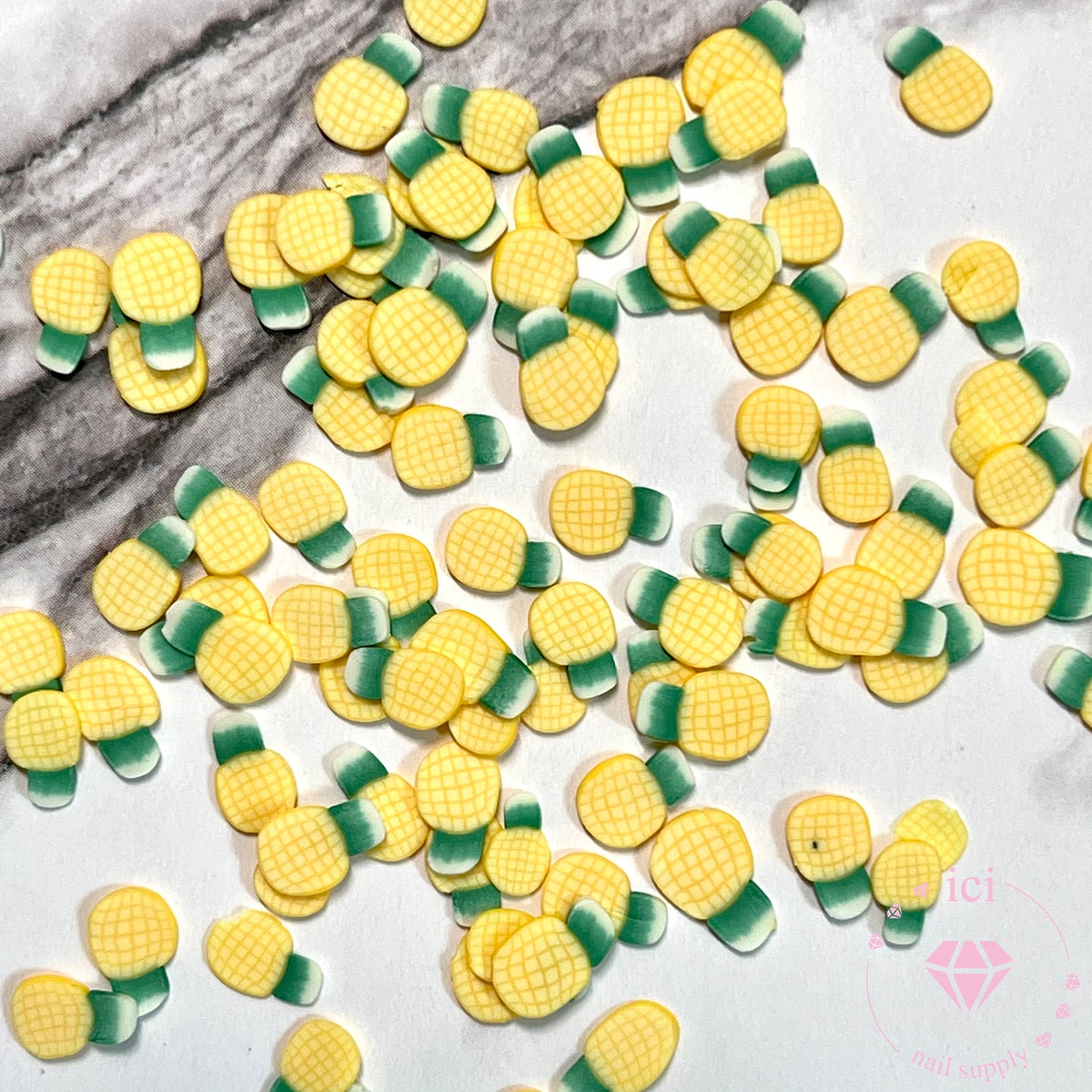 Pineapple Fimo Slices