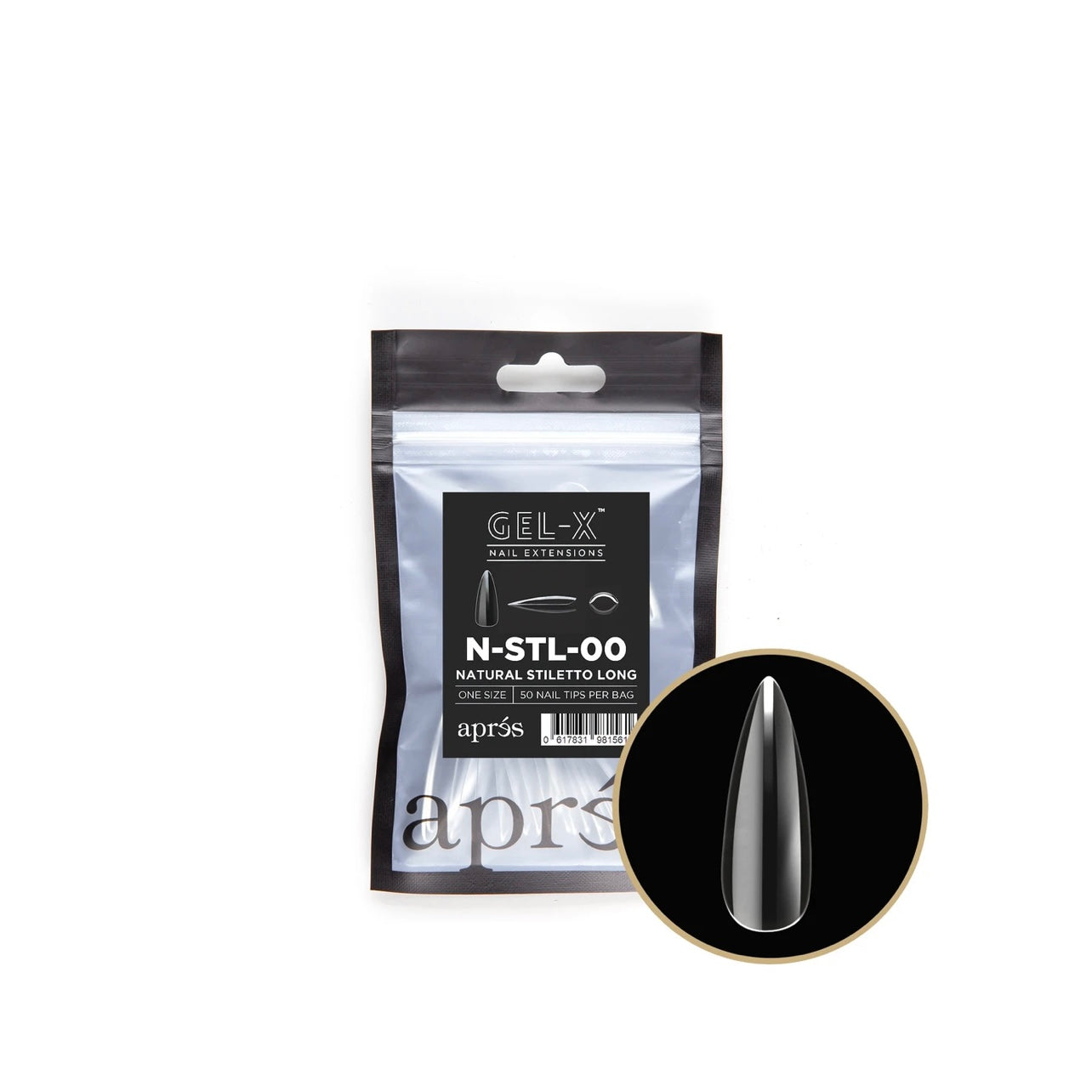 Natural Stiletto Long Refill Bags