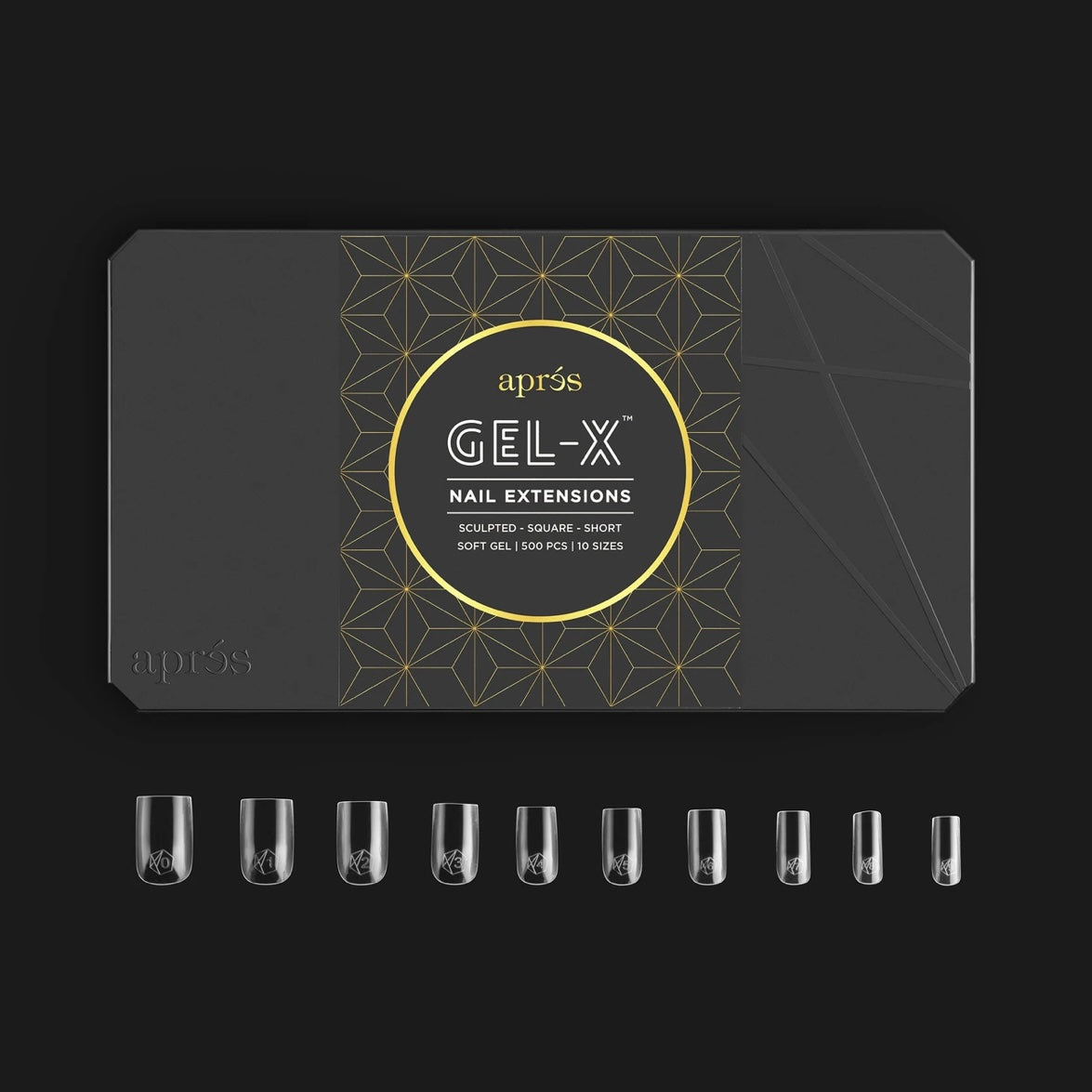 Sculpted Square Short Box of Tips