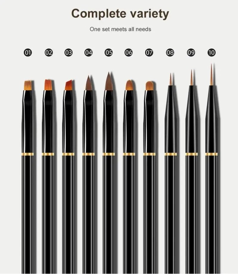 10 Piece Brush Set