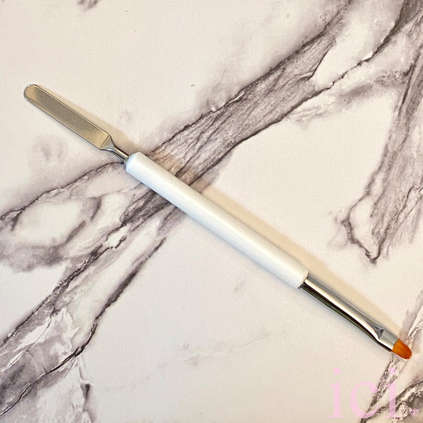 Duo End White Brush