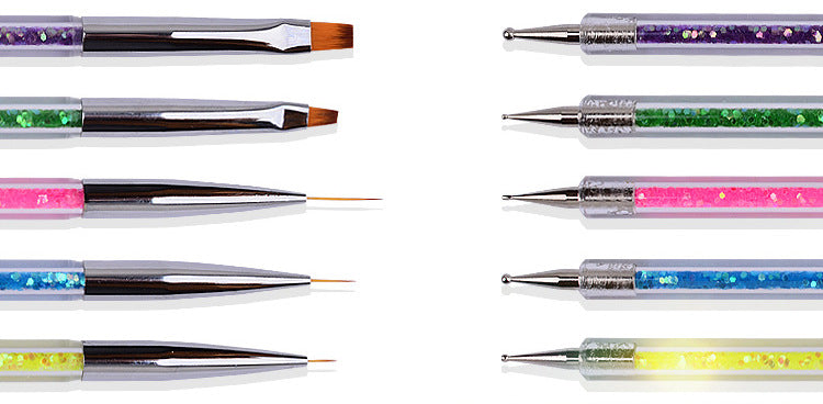 Duo-end Brush & Dotting Tool - Purple