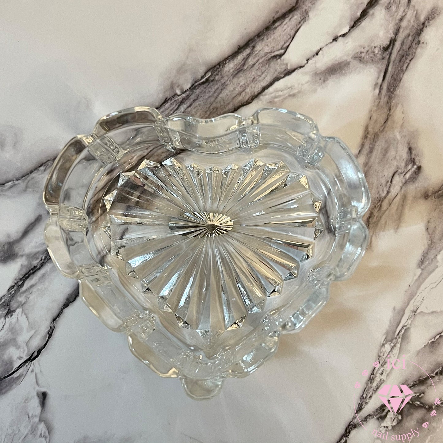 Acrylic Dappen Dish - Heart - Big