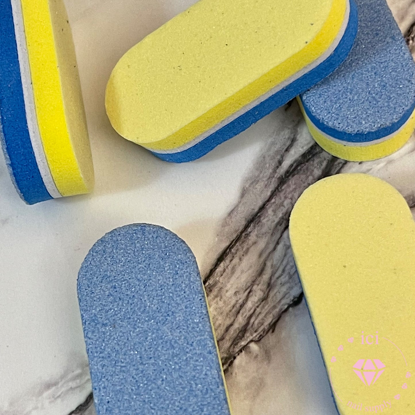 Nail Buffer - Blue/Yellow