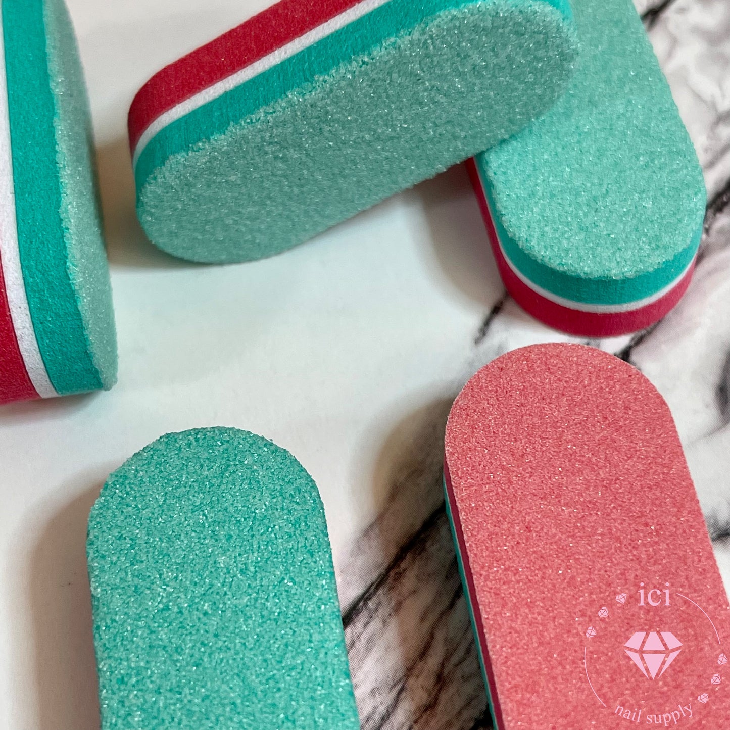 Nail Buffer - Green/Red