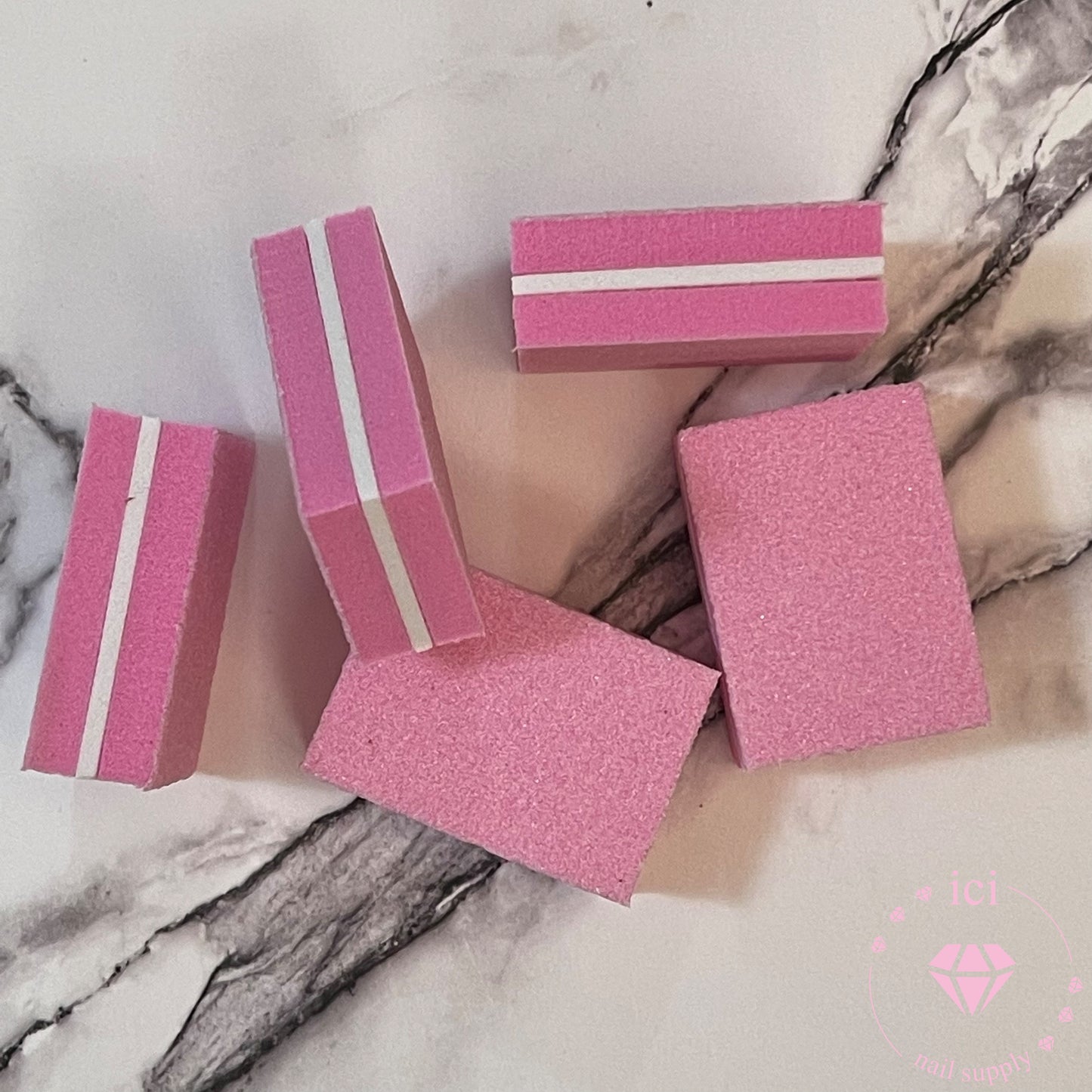 Nail Buffer - Pink Square