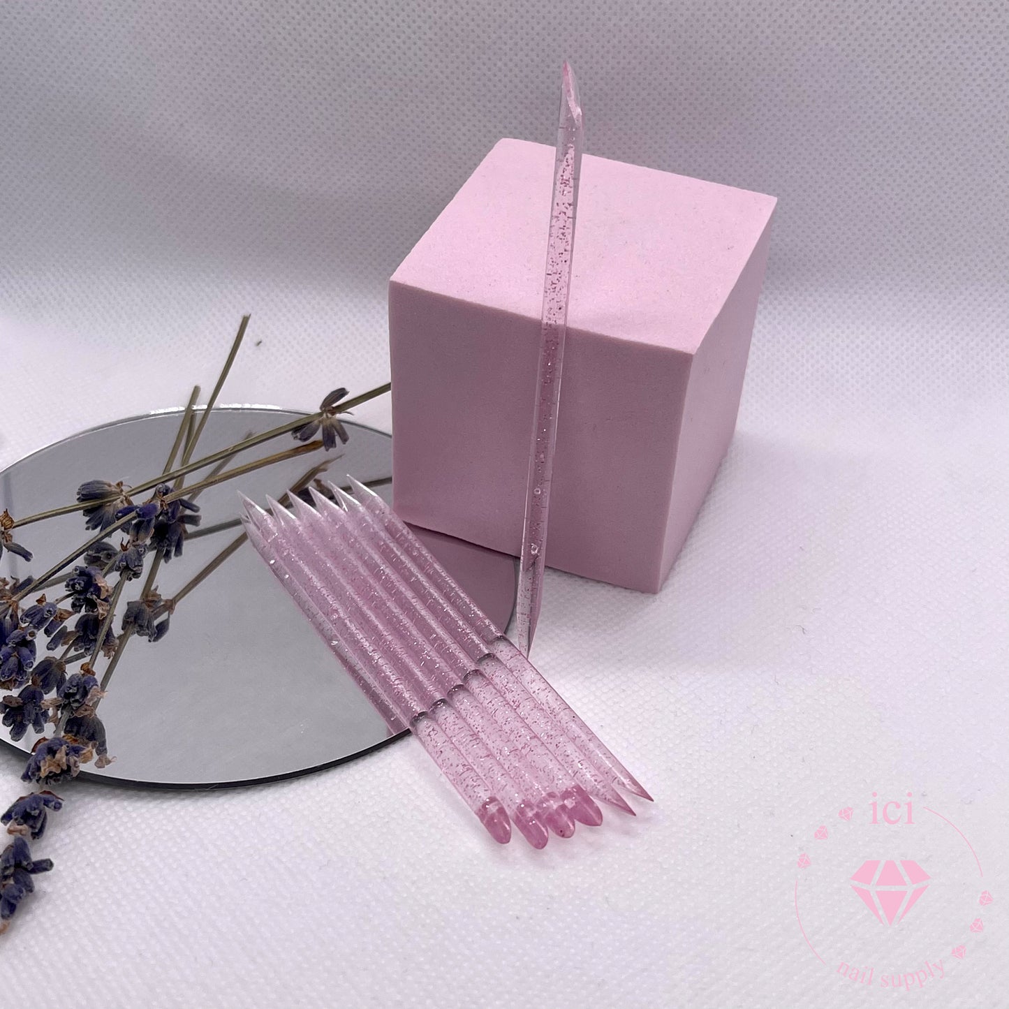 Glitter Cuticle Stick - Light Pink