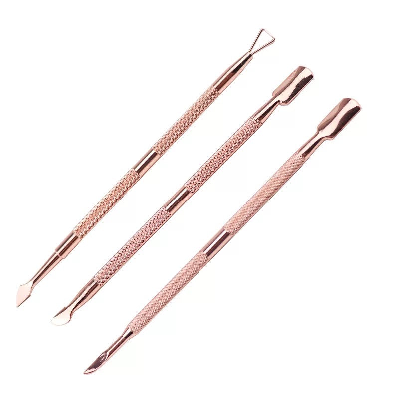 Rose Gold Cuticle Pusher Set