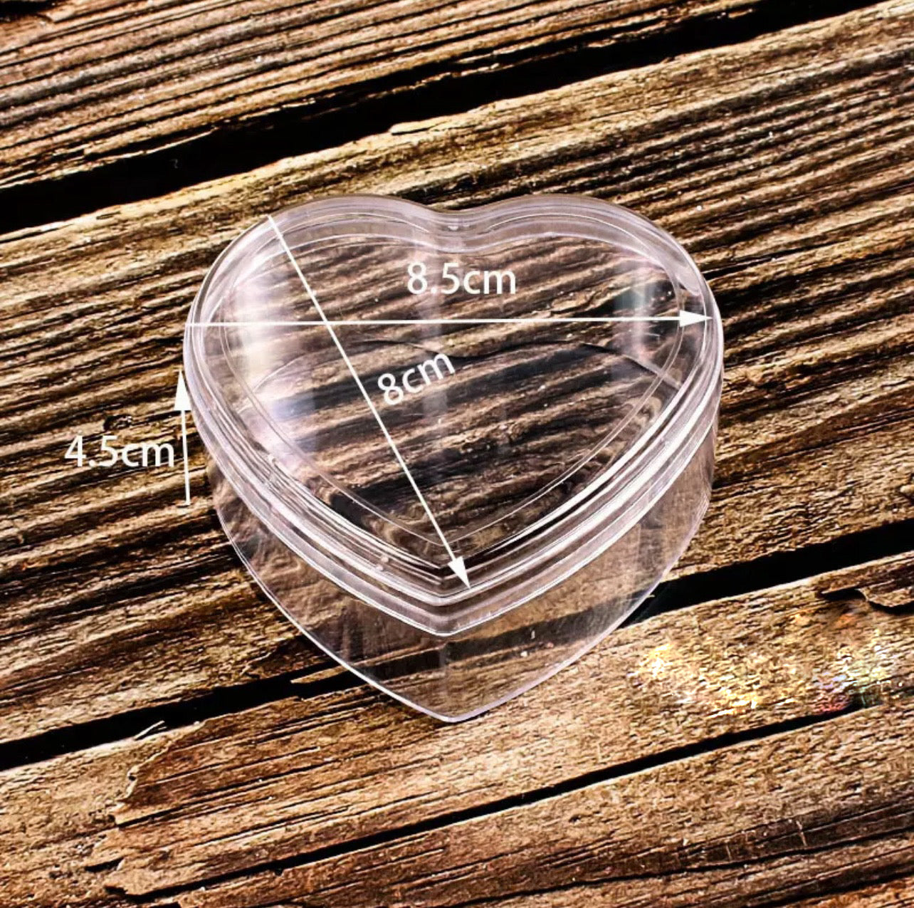 Plastic Heart Container