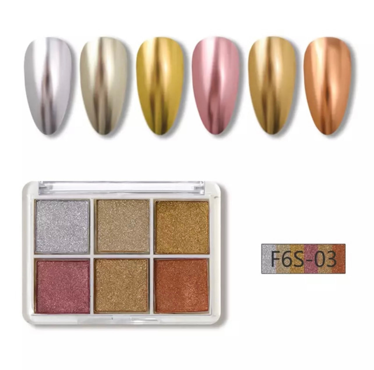 6 Chrome Powder Set #3