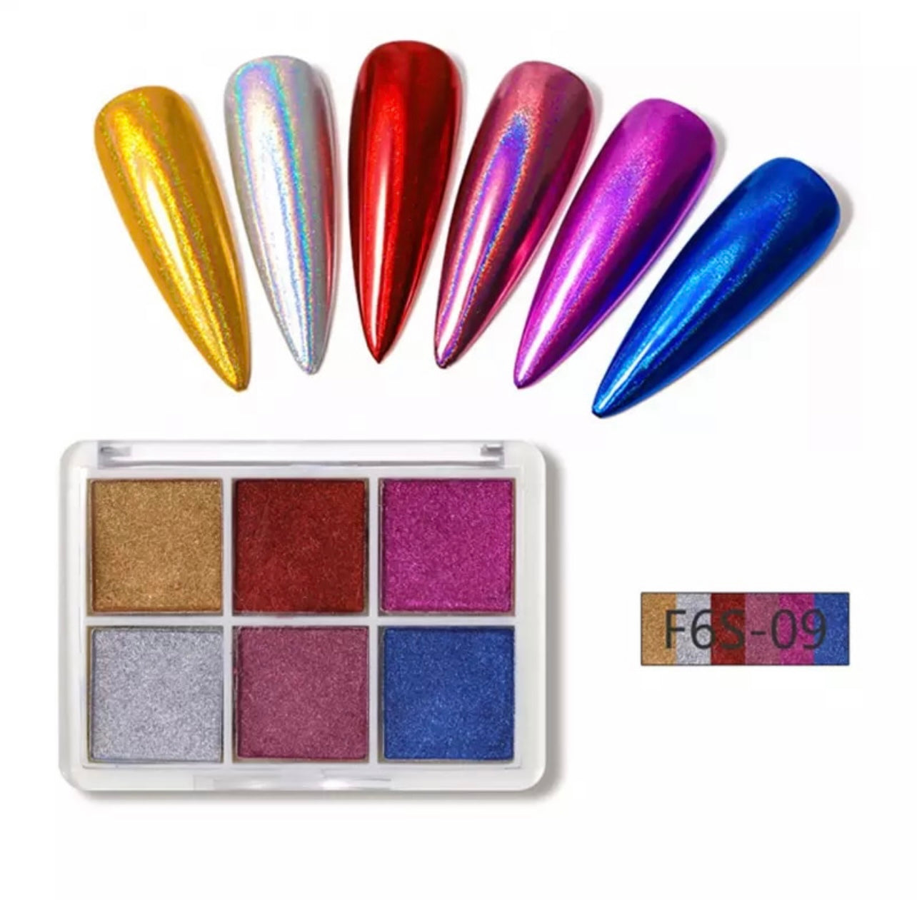 6 Chrome Powder Set #9