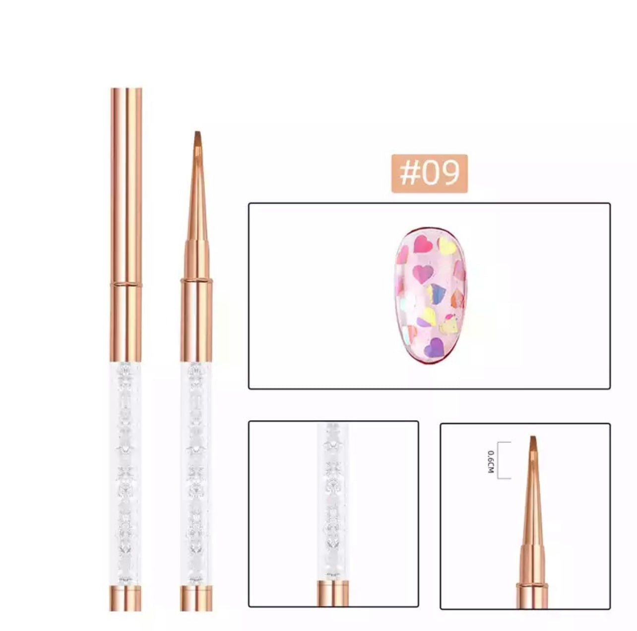 Rose Gold Square Brush