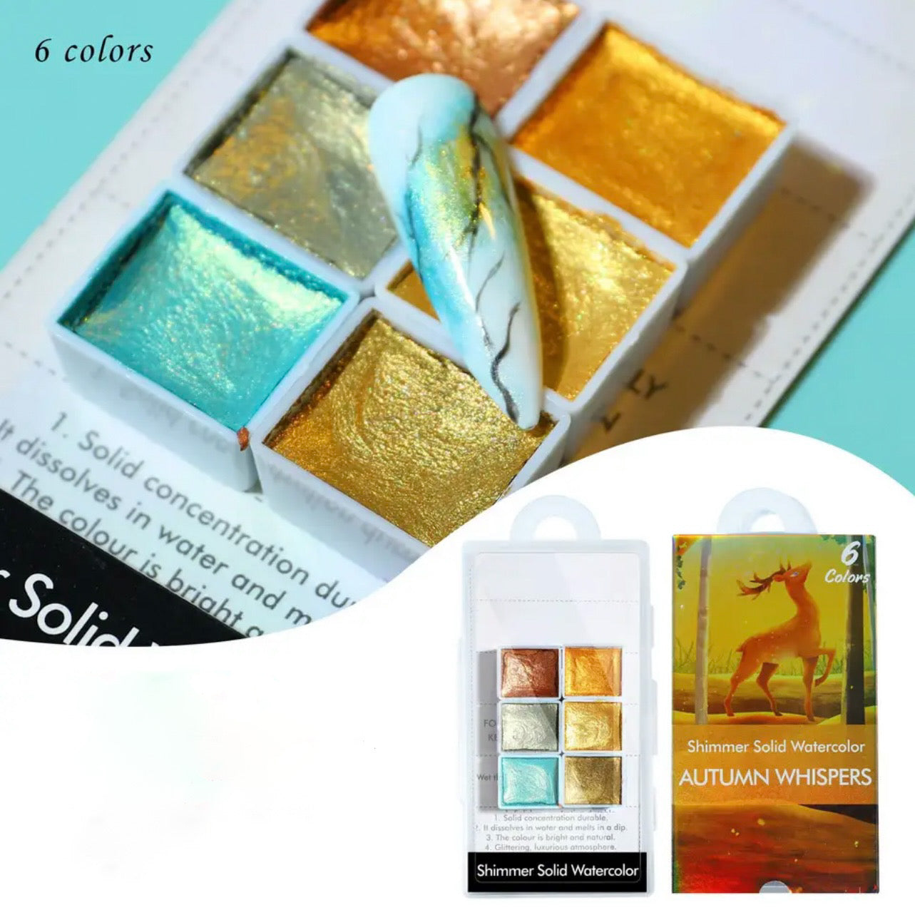 Shimmer Solid Watercolour - Autumn Whispers