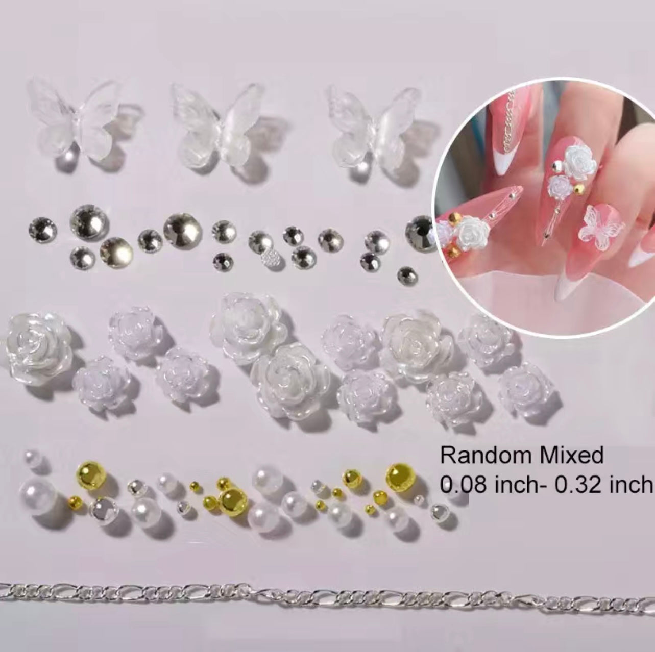 Assorted Butterfly and Flower Set