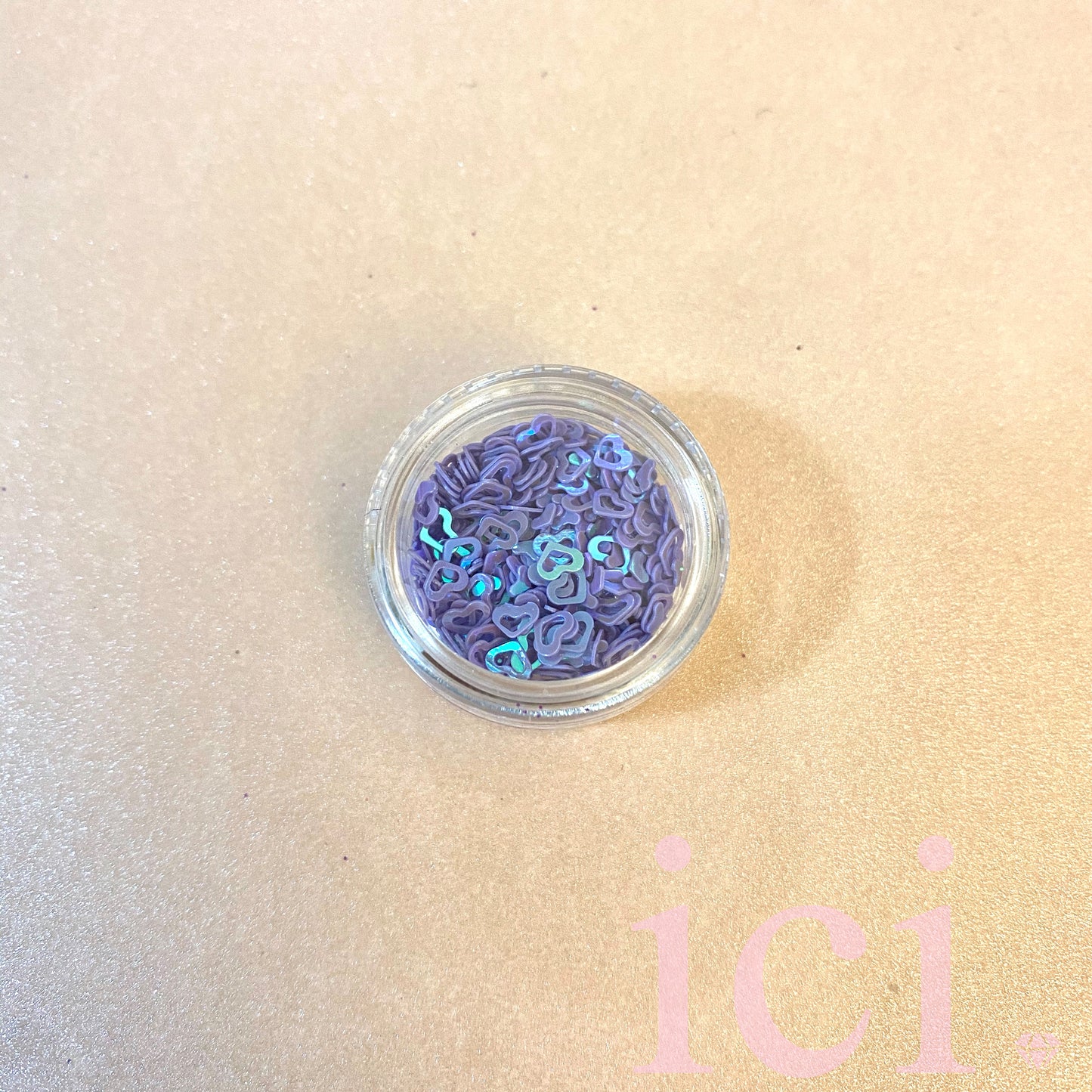 Purple Cut out Hearts