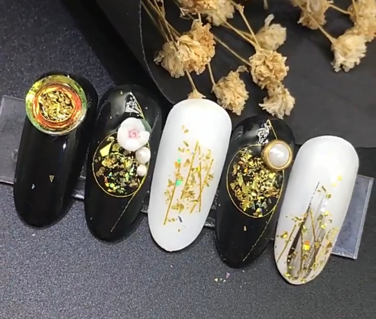 Galaxy Holographic Nail Glitter Set