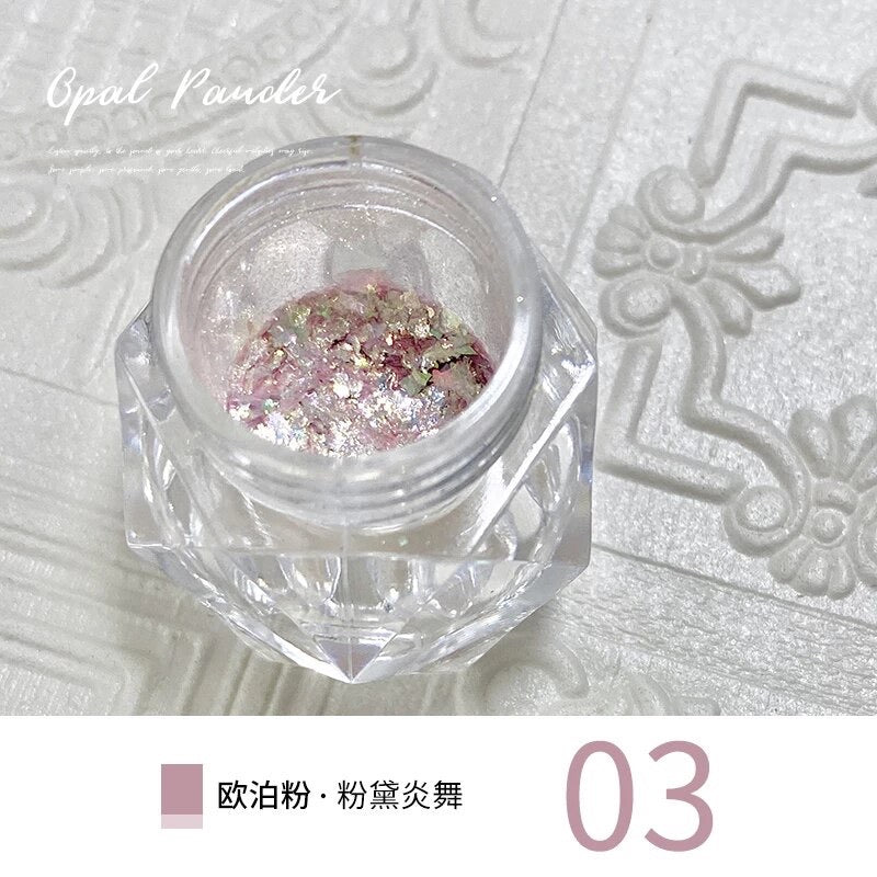 Opal Aurora Glitter #3 - Beige Pink