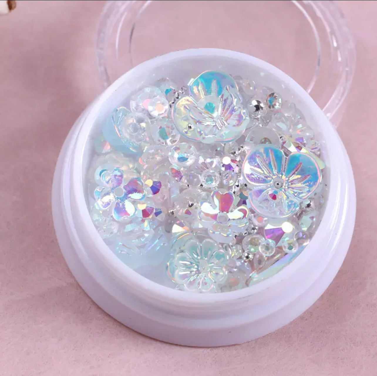 Assorted Aurora Flower Pearl Set - Blue