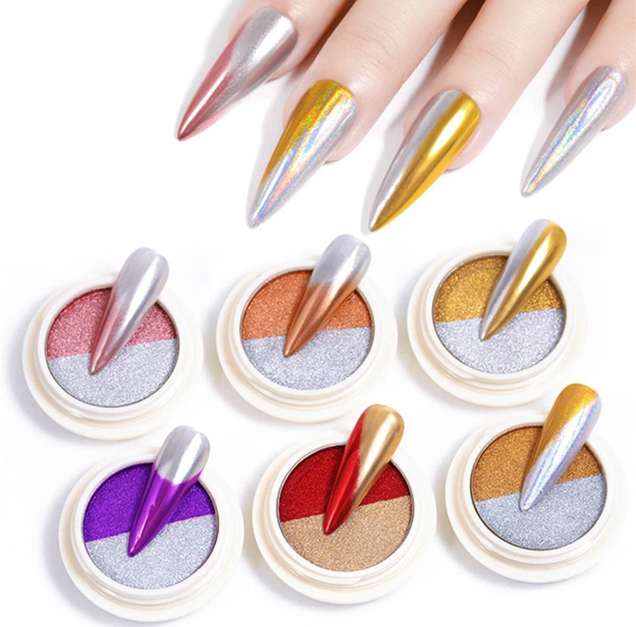 2 Chrome Powder Set