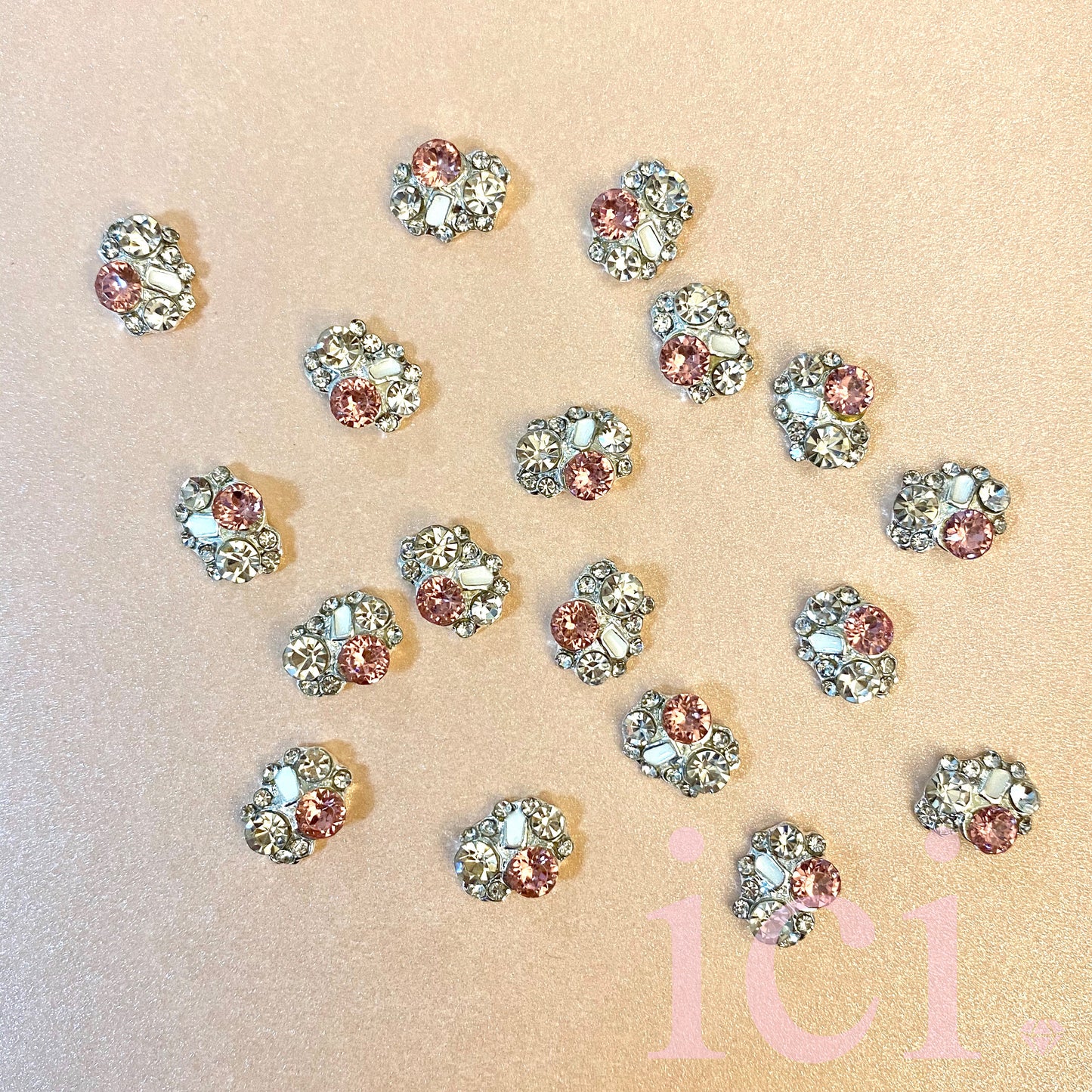 Pink and White Stone Cluster