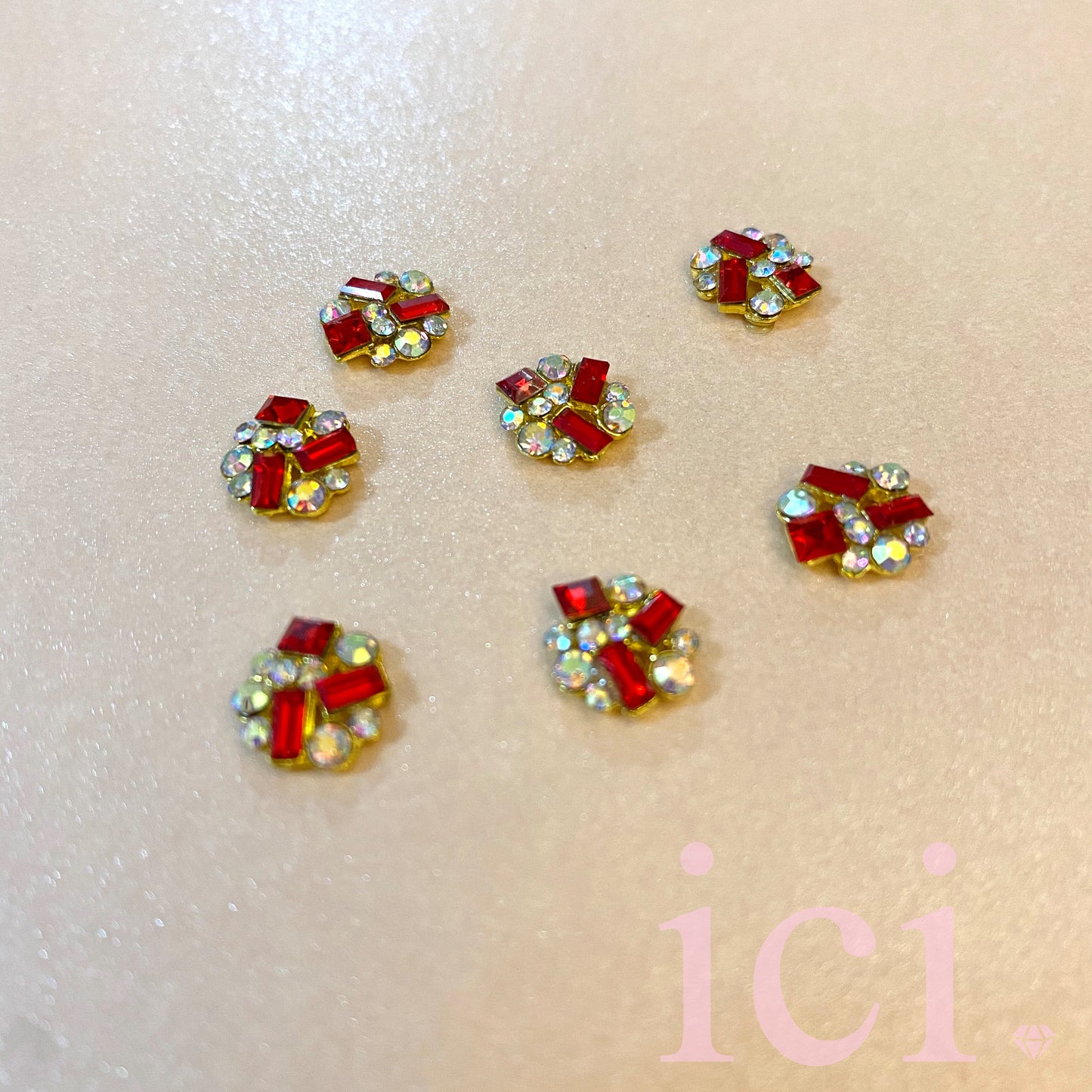 Red Rectangle Stone Cluster