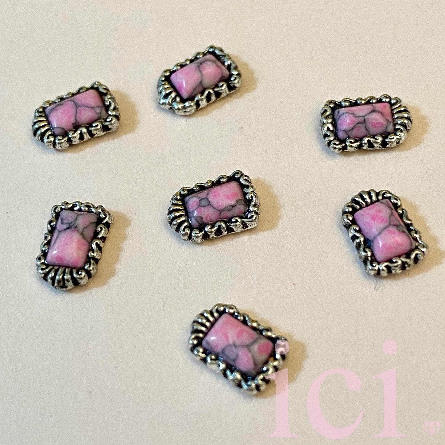 Pink Marble stone Rectangle